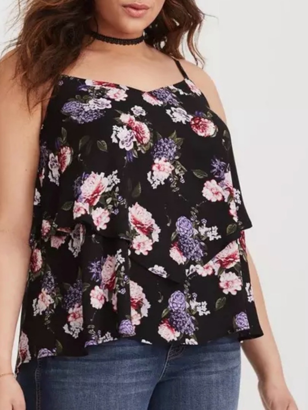 Torrid Sophie Georgette Tiered Swing Cami Size 4 (26)